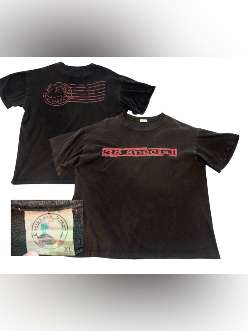 38 Special Vtg 80’s Band T Single Stitch Faded Graphic Band Shirt Sz XL Rare
